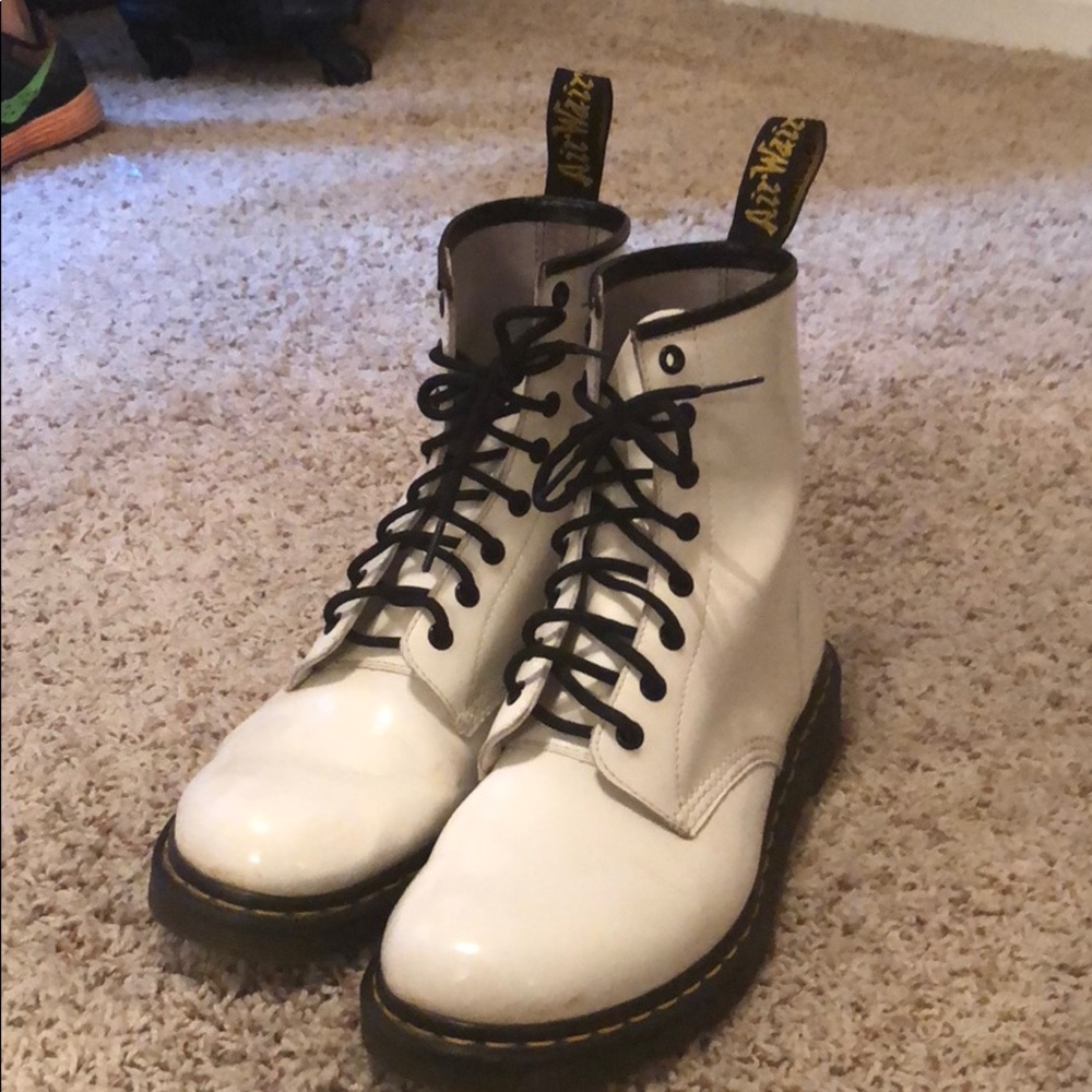 White Doc Martens (dr martens) size 10